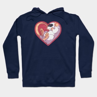 Heart Rat: Masked Black Hoodie